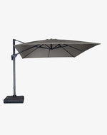 Gray Cantilever Umbrella 3x3 mts with base